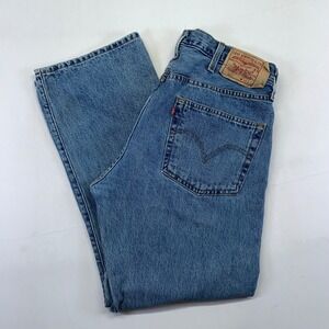 Levis 501 Jeans 38 (36x30) Blue Denim Straight Regular Fit Y2k Casual‎